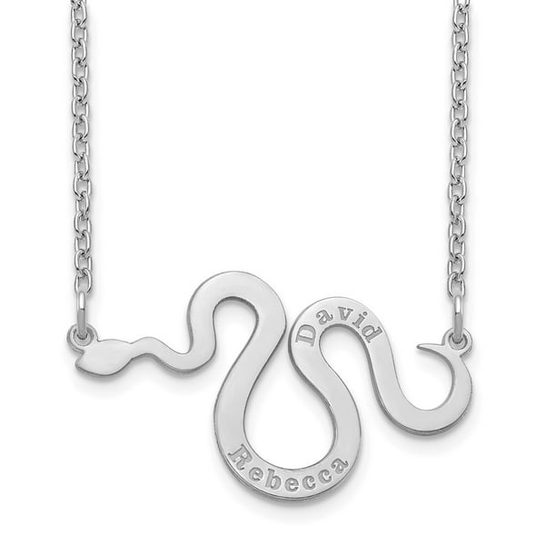 Snake or Ball Chain Necklace Sterling Silver Plated Finish Small Polished Butterfly Pendant on a Sterling Silver Cable 